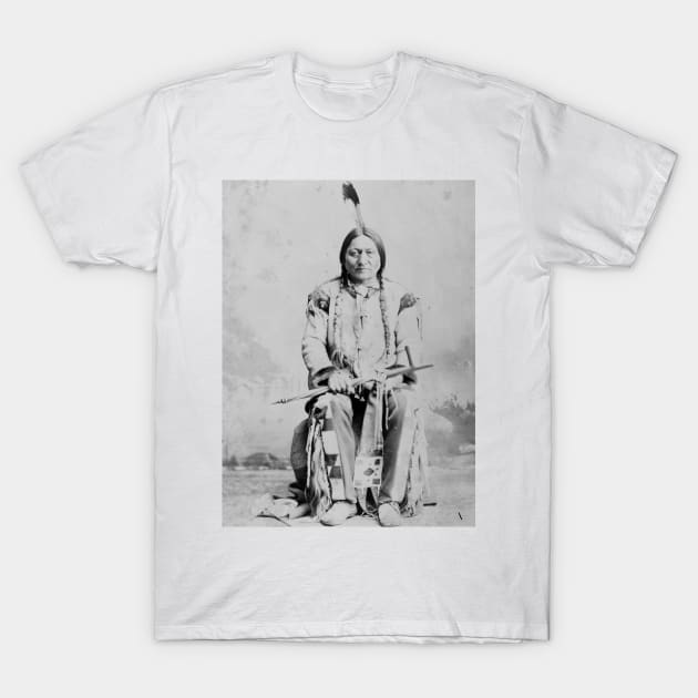 Vintage Chief Sitting Bull Native American Photograph T-Shirt by pdpress